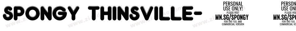 Spongy Thinsville字体转换